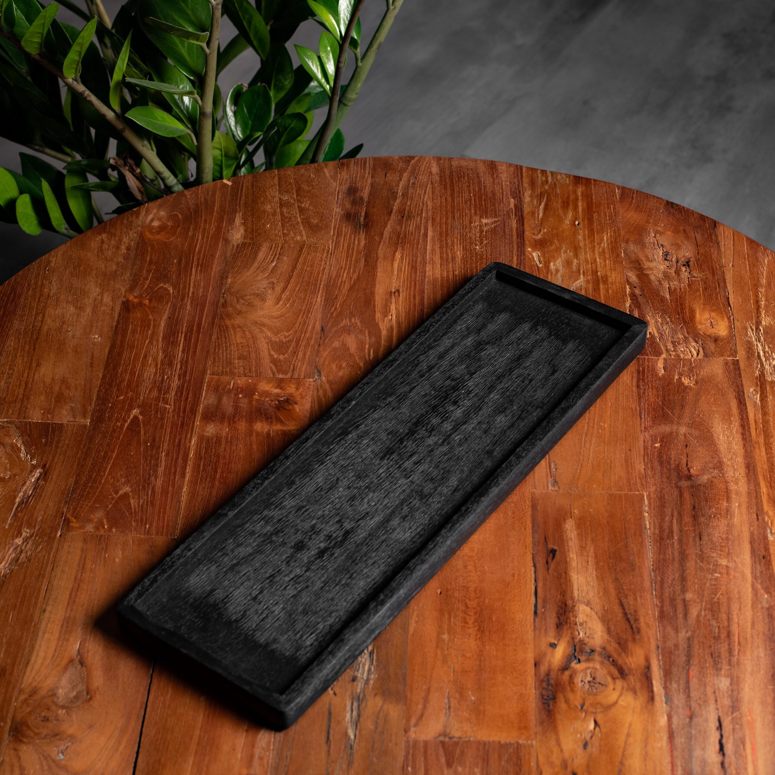 Μαύρη ξύλινη βάση 45cm